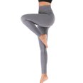 thumbnail image 5 of Women Butt Yoga Pants Leggings High Waist Waistband Workout Sport Fitness Gym Tights Pants, 5 of 6