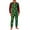 #02_Green, variant on Mens 2 Piece Pajama Set Xmas Long Sleeve Shirt and Pants Snowflake Pjs Oversized Sleepwear Cozy Nightwear Comfortable Homewear for Family