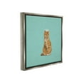 thumbnail image 4 of Stupell Industries Royal Tabby Cat Animals & Insects Painting Gray Floater Framed Canvas Art Print Wall Art, 18 x 18, 4 of 10