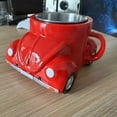 thumbnail image 5 of Yucurem Coffee Cup Tea Cup Car Shaped Coffee Mug Creative Coffee Cup Novelty Drinkware For Men (Red), 5 of 9