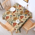 thumbnail image 2 of Colorful Mushroom Flower Light Pattern Square Tablecloth,Waterproof Square Table Cover,Wipeable Spillproof Washable Table Cover for Home Kitchen Party Decor 42"X42"(107x107cm), 2 of 6