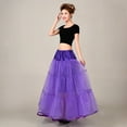 thumbnail image 3 of Women's Vintage 50s Rockabilly Purple Petticoat Long Tutu Dress Crinolines, 3 of 6