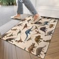 thumbnail image 4 of Beige Realistic Dinosaurs Pattern Door Rugs,Washable Non Slip Door Mats Indoor,Decorative Door Mats,Entry Mat Indoor for Entrance,Bedroom,Kitchen,Bathroom,17"x30", 4 of 6