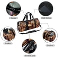 thumbnail image 2 of Columbus Day Sports Bag with Shoe Bag, Yoga Bag, Travel Tote, Duffle Bag, Size 17.7 Inches. Interior Zipper Pocket. Large Capacity., 2 of 6