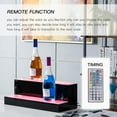 thumbnail image 5 of Nurxiovo 20/30/40 Inch LED Lighted Liquor Bottle Display 2 Step Illuminated Bottle Shelf 2 Tier Home Bar Drinks Lighting Shelves with Remote Control … (20 inch), 5 of 9