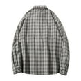 thumbnail image 7 of ZUKMRJPC Men's Vintage Plaid Shirt Casual Classic Lapel Long Sleeve Button Down Shirts Fall Regular Fit Cotton Blouse Tops, 7 of 7
