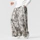 thumbnail image 3 of Ceisia Men Solid Color Multi Pocket Linen Workwear Pants Loose Wide Gift Leg Casual Trousers, 3 of 7