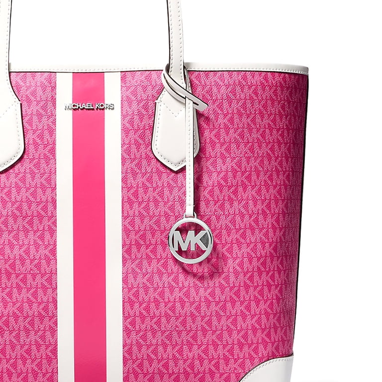 Michael Kors Women's Eva Large Signature Logo Stripe Tote Bag