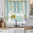 thumbnail image 6 of Cute Easter Bunny Swag Valances for Windows 2 Pack, Kitchen Window Curtains 36 Inch Length, Eucalyptus Leaves Colorful Eggs Wooden Privacy Swag Curtains for Living Room/Bathroom 36"x36", 6 of 8