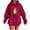 Red, variant on YOIAVAIOY Women Christmas hoodie Sweatshirt Funny Wine Glass Print Hoodies Drawstring Flap Pocket Pullover Sweatshirts Winter Casual Holiday Hoody Tops