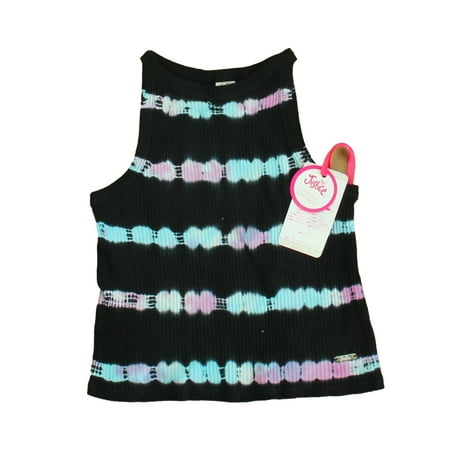 

Pre-owned Justice Girls Black Tie Dye Tank Top size: 5-6 Years