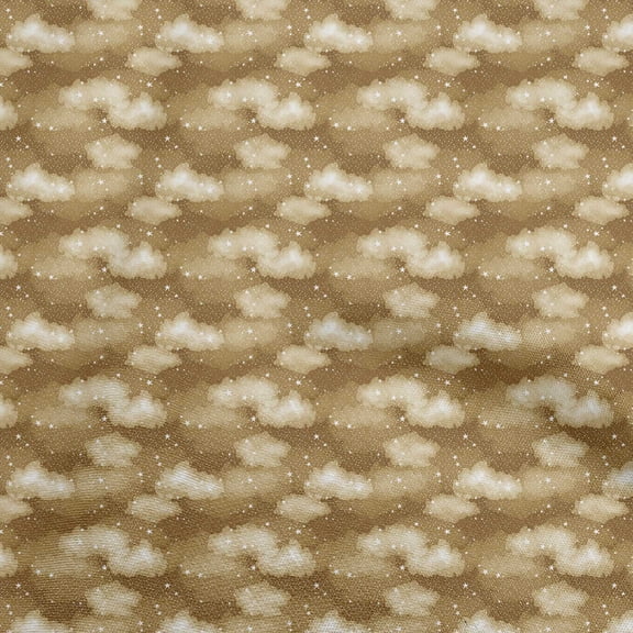 oneOone Rayon Light Brown Fabric Galaxy Fabric For Sewing Printed Craft Fabric By The Yard 56 Inch Wide