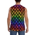 thumbnail image 4 of Gaeub Dragon Scales Men's Sleeveless Muscle Shirts Workout Tank Tops, Odor Protection and Comfortable - XX-Large, 4 of 8
