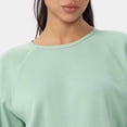 thumbnail image 4 of Craaazy Casual Womens Waffle Knit Sweatshirt Crew Neck Raglan Sleeve Loose Fit Top for Sports and Daily Wear Gifts, 4 of 9