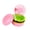 Pink, variant on Hamburger Shaped Portable Fan USB Charging Type C 500mAh Battery 3 Wind Speeds For Offices Home