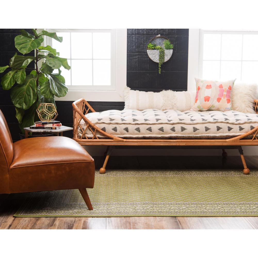 Unique Loom Allover Williamsburg Rug, Green (10' 0 x 13' 0)