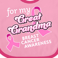 thumbnail image 4 of Inktastic For My Great Grandma-breast Cancer Awareness Boys or Girls Baby Bib, 4 of 4
