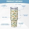 thumbnail image 5 of Lsque Watercolor Bright Sunflowers Pattern 40 OZ Ice Bully Cup with Handle and Straw, Double Wall Stainless Steel Tumbler Travel Coffee Cup with Lid for Christmas Present, 5 of 8