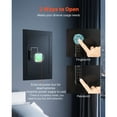 thumbnail image 4 of KFFKFF 3-Tier Hidden Wall Safe with Fingerprint Access, Password, Key, and Turning Knob, Durable Steel Construction with Adjustable Shelves and Key Holders for Secure Storage of Valuables, 4 of 9