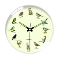 thumbnail image 4 of Reloj de pared redondo y silencioso de 8 pulgadas de diámetro, ideal para decorar paredes o como regalo. Perfecto para cafeterías. Marco blanco, 4 of 9