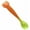 Orange, variant on MesaSe Temperature Sensing Spoon for Kids Boys Girls Silicone Spoon Feeding Baby Spoons Baby care set Feeding Spoon