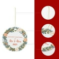 thumbnail image 6 of KuphiL10C First Christmas Ceramic Ornaments for Couples, Just Married, Our First Christmas as Mr Mrs Ornaments 2025, Christmas Tree Decorations, Wedding Gifts, 6 of 6
