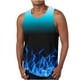 thumbnail image 1 of Hombres Casual Gradación Impresión Suéter Cuello Redondo Tanque Deportivo, 1 of 4
