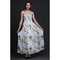 thumbnail image 4 of Bimba Robe à Bretelles Smockée en Georgette pour Femmes à Imprimé Floral et Martin-Pêcheur - Moyen, 4 of 7