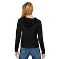 thumbnail image 3 of Women's Long Sleeve Sweatshirt French Terry Pullover Hoodie, 3 of 4