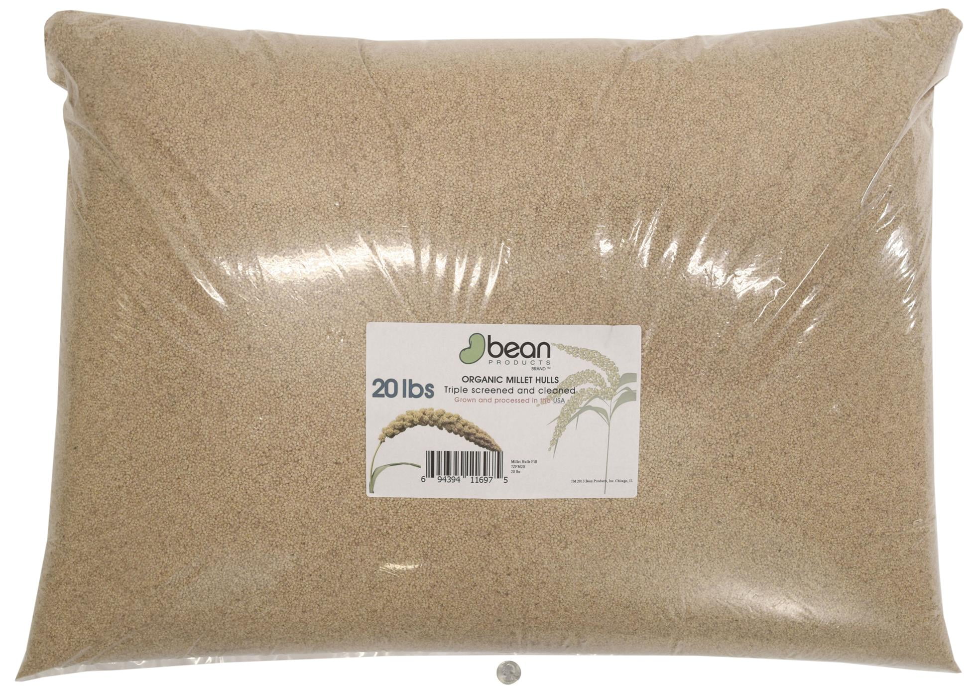 Bean Products Organic Millet Hulls by Made in USA 20 lbs