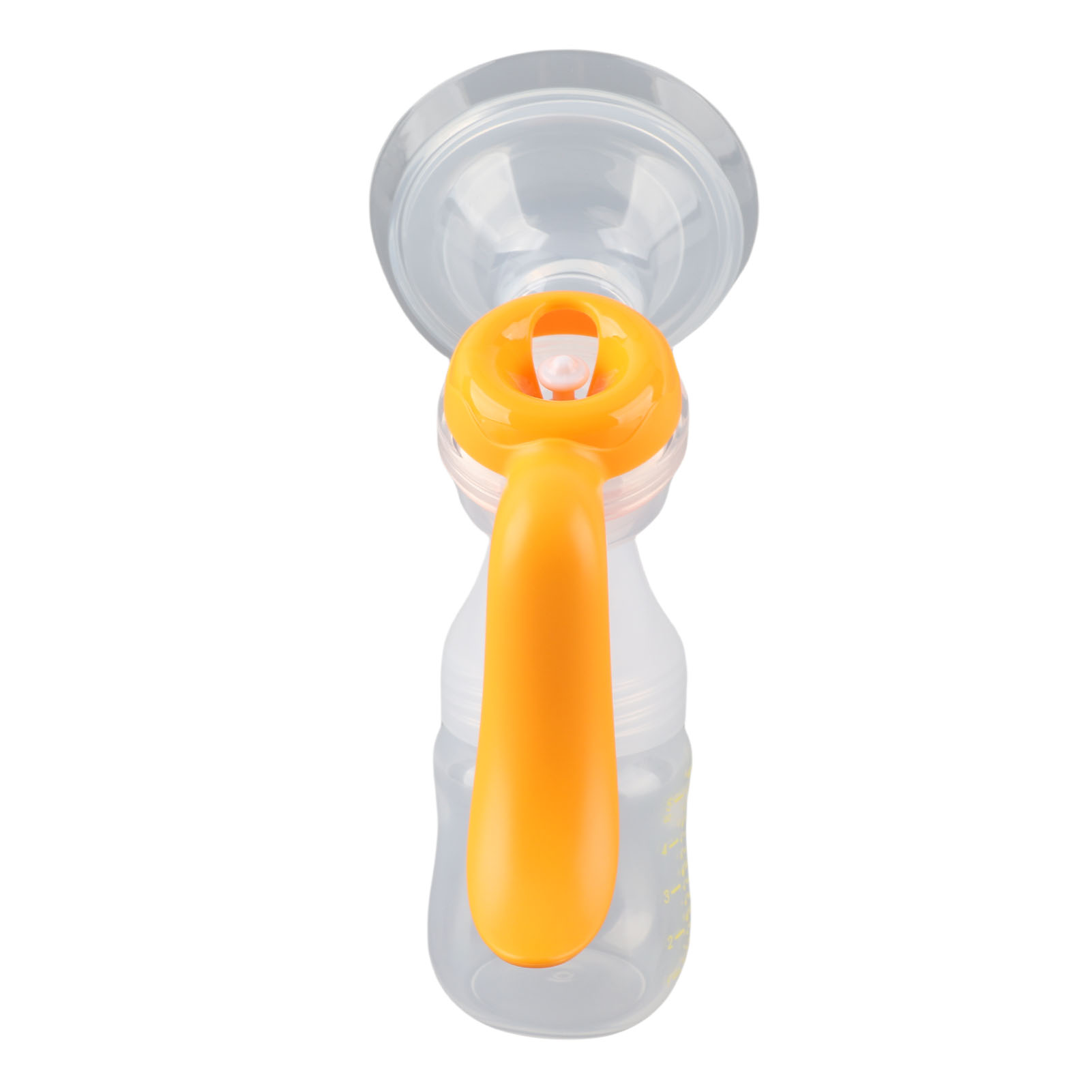 Xirurus Manual Breast Pump Milk Collector with Strong Suction and Heat Proof Silicone Flange Portable Breastfeeding Pump 9.84 inches / 25 cm