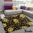 thumbnail image 2 of GZHJMY Halloween Non Slip Area Rug for Living Dinning Room Bedroom Kitchen, 4' x 5'(48 x 63 Inches / 120 x 160 cm), Sunflower Floral Skull Nursery Rug Floor Carpet Yoga Mat, 2 of 7