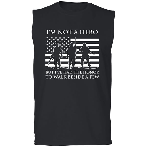 I'm Not A Hero Adult Sleeveless Tee