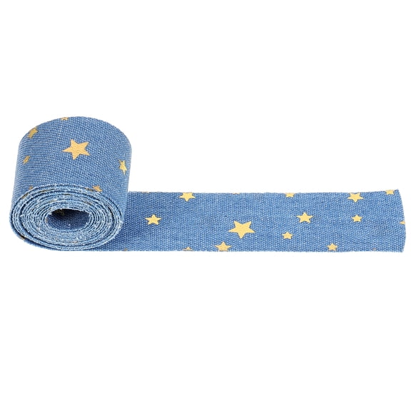OUNONA Sky Blue Star Ribbon for Crafts Durable Multi-Function Ribbon for Party Decoration
