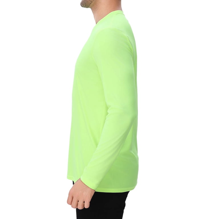 Men's Longline Hip Hop T-Shirt - Reflective Scallop Hem Gym Tee, Light Green, Size Large (Regular & Big/Tall Sizing)