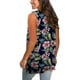 thumbnail image 4 of Camisetas sin mangas para mujer con cuello en V, camisetas sin mangas, camisetas sin mangas con abertura lateral floral Ormromra WMZL-1645-32, 4 of 5
