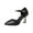 Black, variant on Hvyesh Women’s Chunky Thick Bottom High Block Heels Pointed Closed Toe Ankle Strap Comfortable Party Dress Wedding Pumps