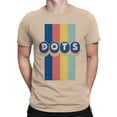 thumbnail image 2 of Officially Licensed Dots Retro Rainbow Design Men's T-shirt, 2 of 3