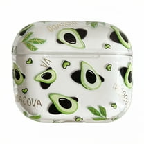 GJX Case Cover Fits for Airpods Pro 2,Pc Hard Case for Airpod Pro,Avocado Pattern Clear Protective Case for Airpods Pro 2,Style1