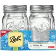 thumbnail image 1 of Ball(R) Regular Mouth Keepsake Canning Jars 4/Pkg-Pint Snowflake, 16Oz, 1 of 10