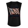 thumbnail image 4 of Youpwaven Men's USA 250th Anniversary Tank Top, Waving American Flag & Stars Graphic Muscle Shirt, Independence Day 1776-2026 Patriotic Sleeveless Tee S-3XL, 4 of 4