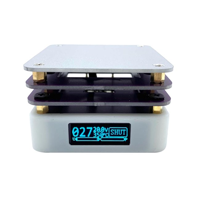 Estación de calentamiento de soldadura portátil de 65 W con placa calefactora digital y temperatura constante