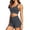 Grey, variant on Womens 2 Piece Workout Sets Strappy Sports Bra High Waisted Tummy Control Gym Biker Shorts, Yoga Pilates Outfits(Grey,L)