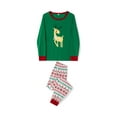 thumbnail image 3 of Meihuid Christmas Family Matching Pajamas Set Adult Kids Baby Deer Printed Tops+Plaid Pants Sleepwear Nightwear Set, 3 of 10
