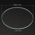 thumbnail image 2 of Unique Bargains 2.36x0.08' Dia Flashlight Glass Lens, 2 Pcs Polished Edge Glass Lens, Transparent, 2 of 5
