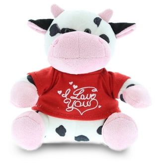 DolliBu I Love You Plush White Sheep - Personalized Valentine Stuffed Animal With Red Heart, 11.5 Inches