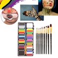 thumbnail image 1 of Face Body Paint de maquillaje cosmético con 10 pinceles de pintura facial de pinturas de efectos especiales para Party Soledad Pintura corporal, 1 of 10