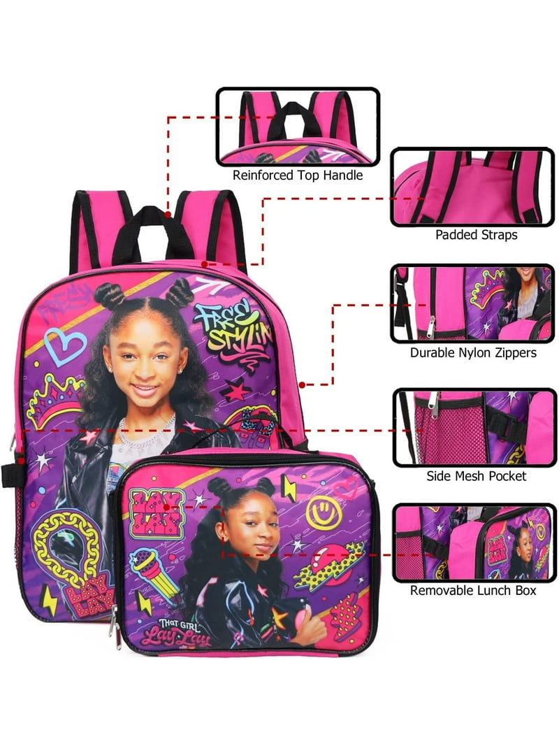 Nickelodeon That Girl Lay Lay Kids Combo: 2-Piece Backpack & Non
