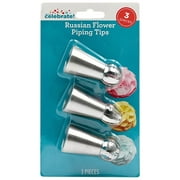 Way To Celebrate Russian Flower Piping Tip, 3 Count
