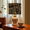 thumbnail image 6 of Linen Drum Lampshades Gothic Owls Ancient Alcove Detailed Floral Carvings Art Print 13"x13"x10" Light Shade for Table Lamps Floor Lamp Shades Lampshade Replacement Assembly Required, 6 of 8